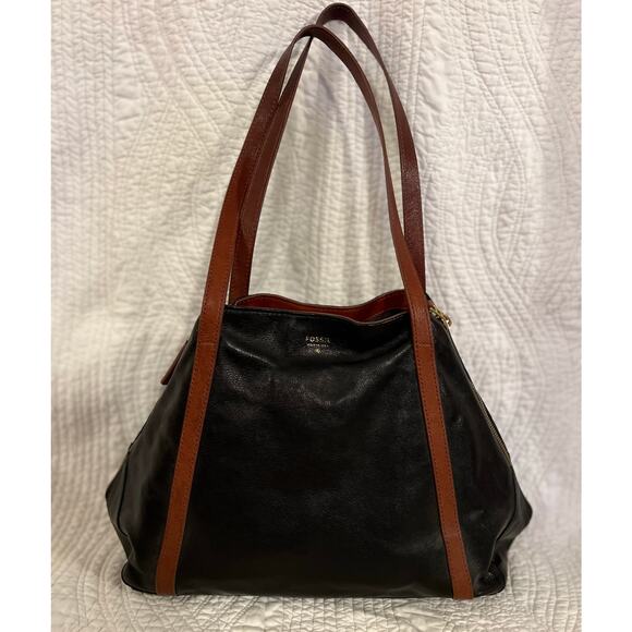 Vintage Fossil Gwen Shopper Tote Leather - Picture 9 of 16